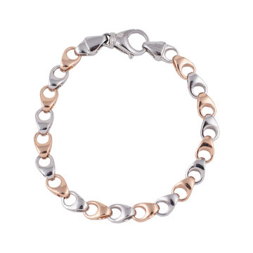 Charming Two-Tone Men's Bracelet