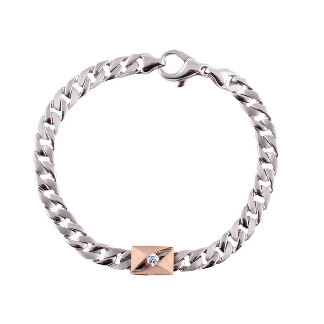 Mod Platinum Statement Bracelet,,hi-res 