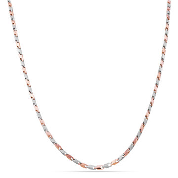 Twisted Elegance with Rose Accents Chain