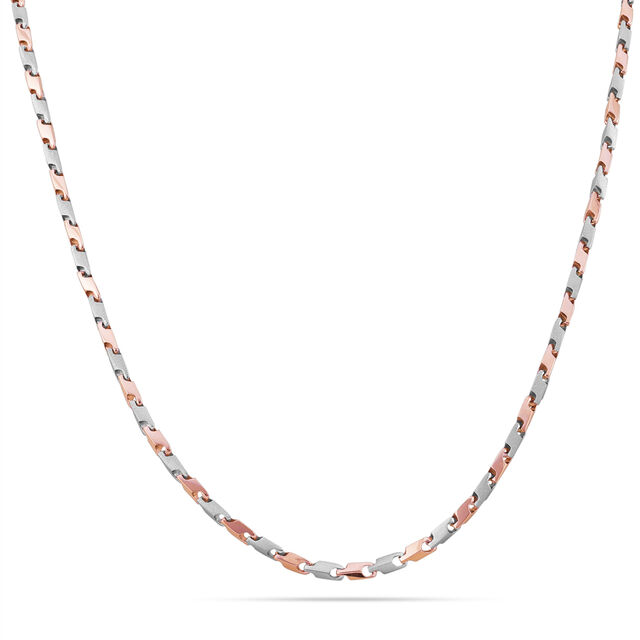 Twisted Elegance with Rose Accents Chain