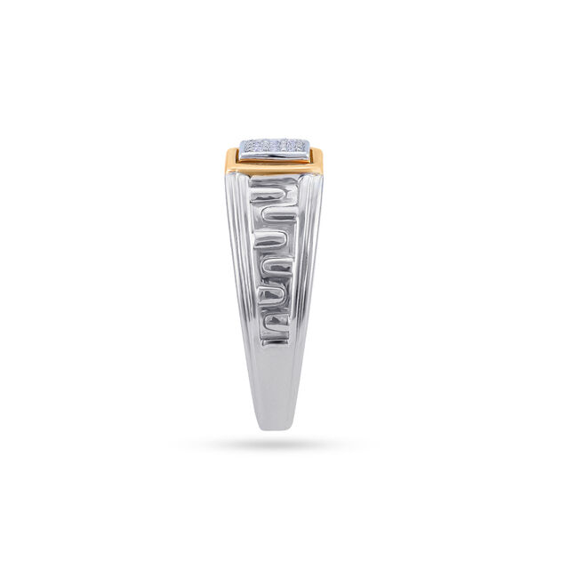 Platinum Bi-Metal Men's Ring 3