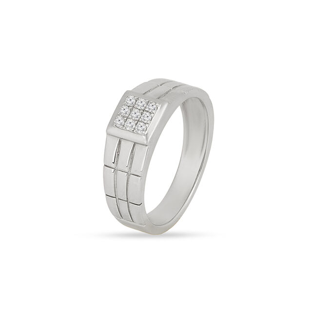Tanishq Platinum Diamond Finger Ring for Men 2