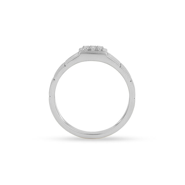Tanishq Platinum Diamond Finger Ring for Men 4