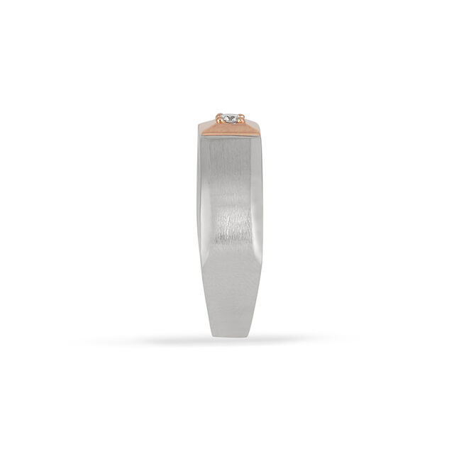 Tanishq Platinum Diamond Finger Ring for Men 3