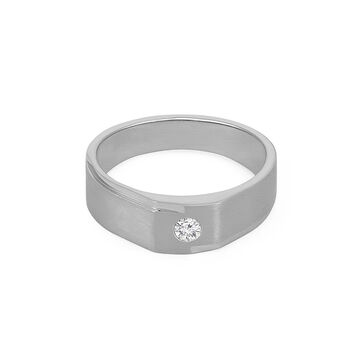 Tanishq Platinum Diamond Finger Ring for Men