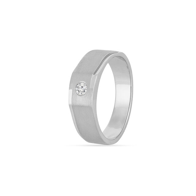 Tanishq Platinum Diamond Finger Ring for Men 2