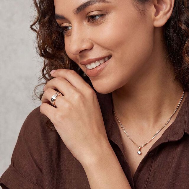 Tanishq Platinum Diamond Finger Ring for Women 3