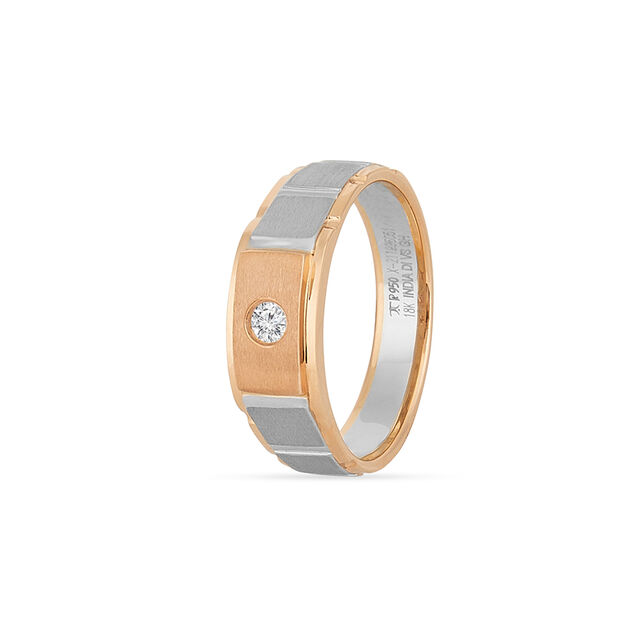 Tanishq Platinum Diamond Finger Ring for Women 2