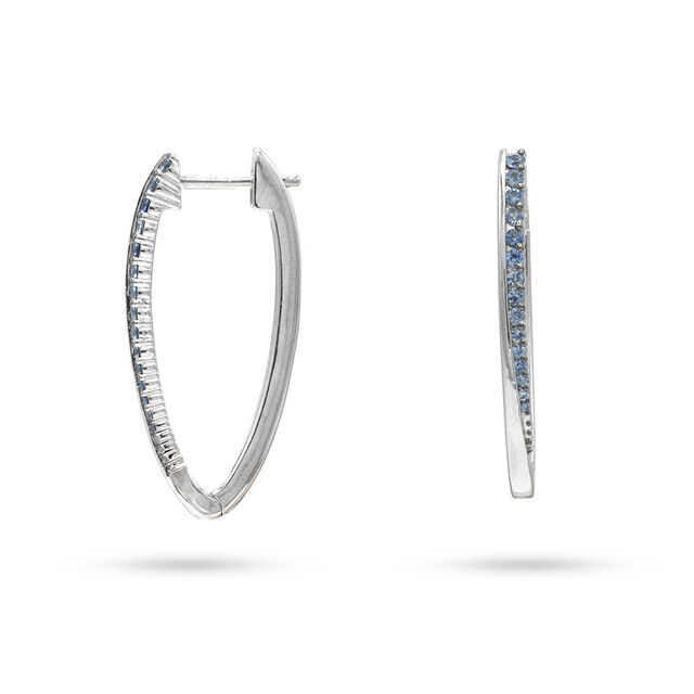 Oval Hoop Earrings 