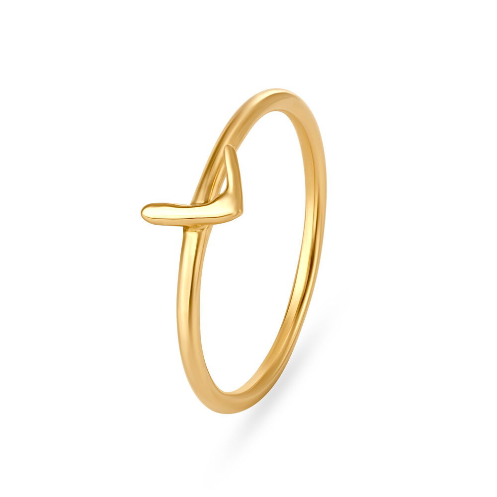 Gold cheap initial ring