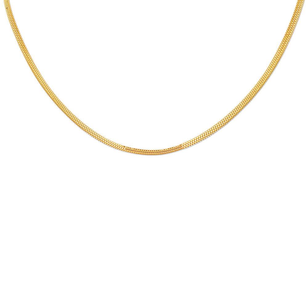 Plain sales gold chain