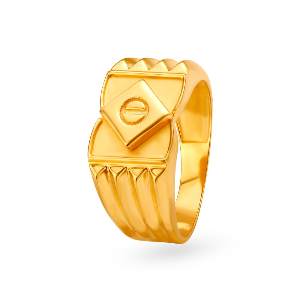 Buy Sophisticated 22 Karat Gold Square Ring For Men at Best Price ...