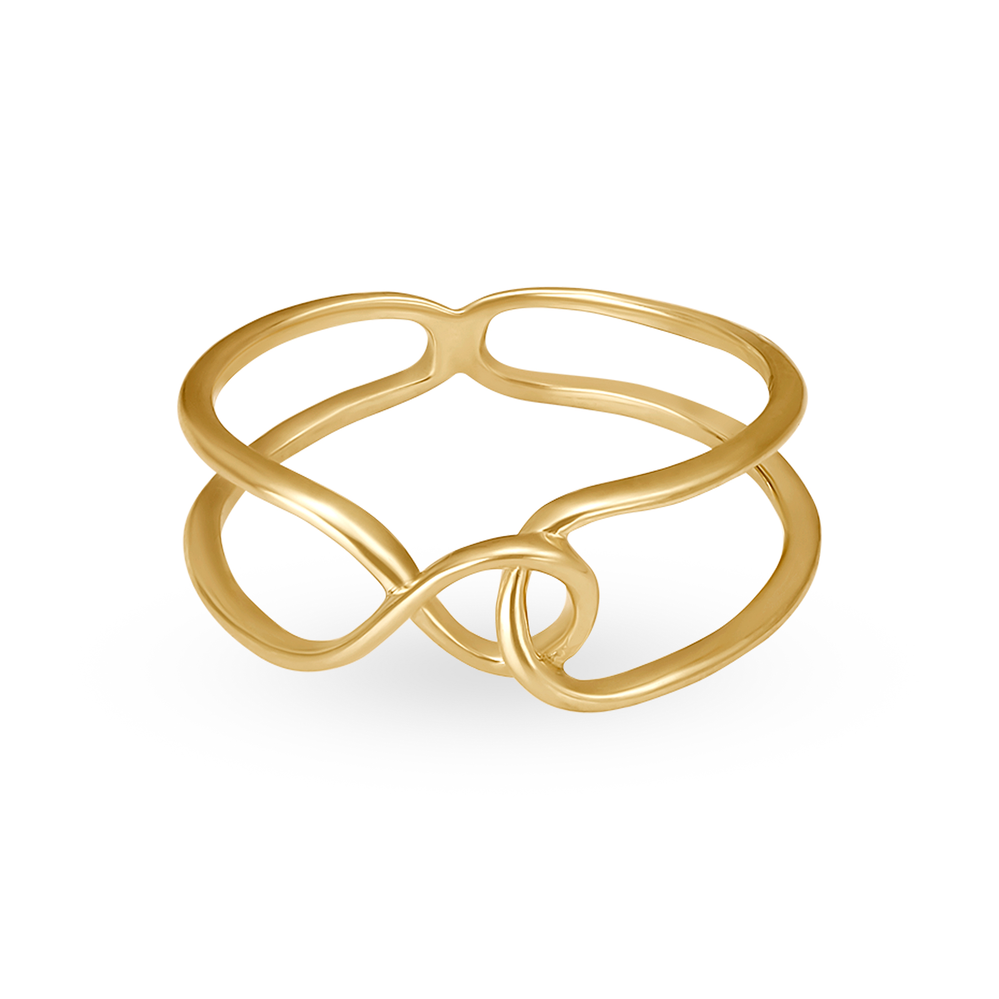 Buy Mia Glintz by Tanishq 18KT Yellow Gold Finger Ring at Best Price ...