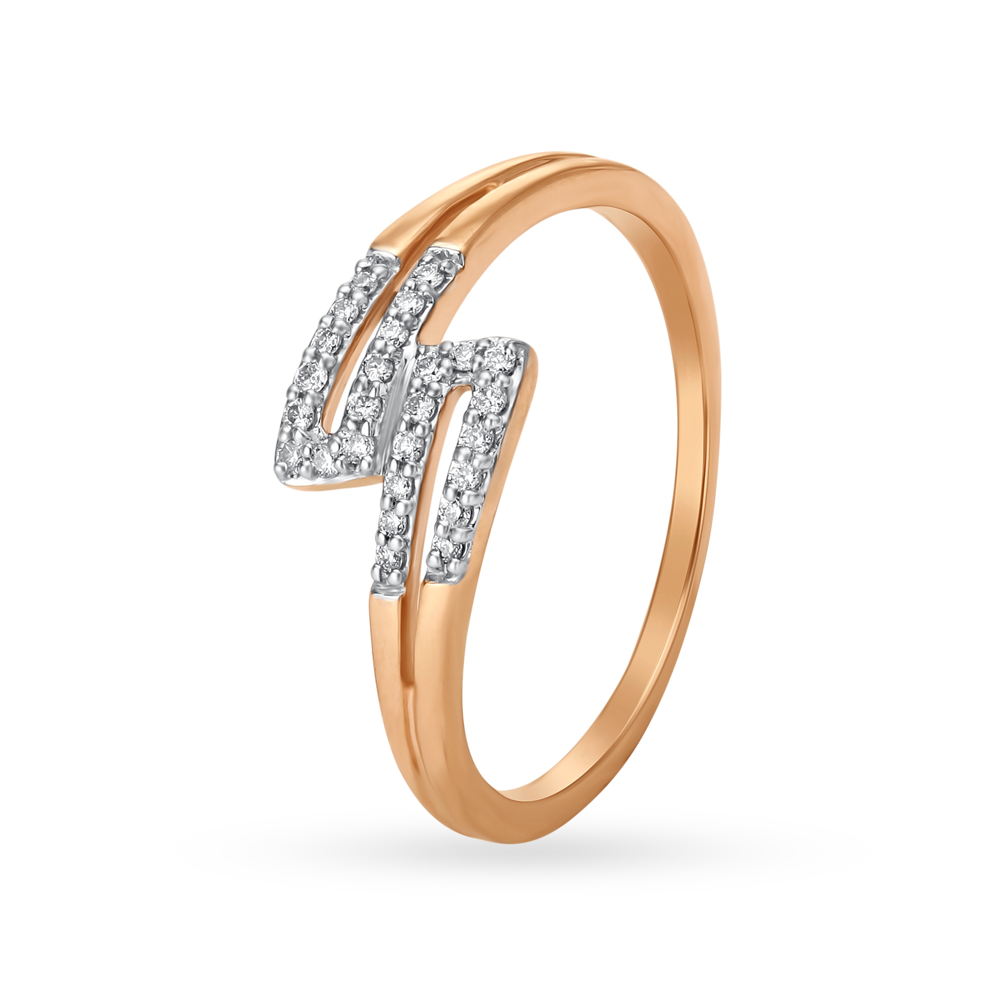 Buy Mia by Tanishq 18KT Rose Gold Diamond Finger Ring at Best Price ...