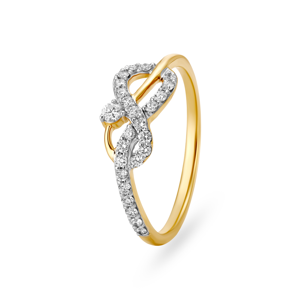 Buy Infinity Crossover Finger Ring at Best Price | Tanishq UAE