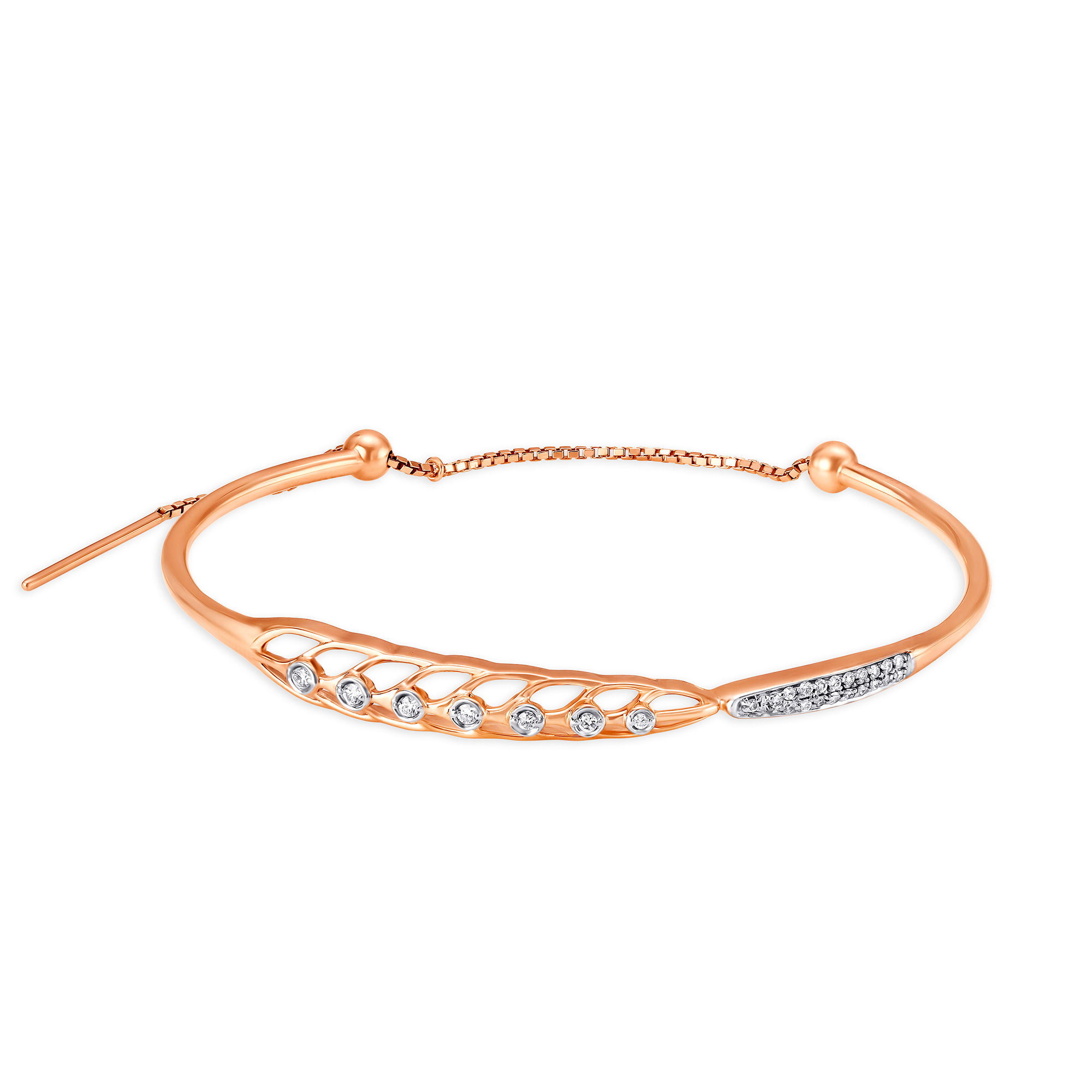 Buy Mia by Tanishq 18KT Rose Gold Diamond Bangle at Best Price