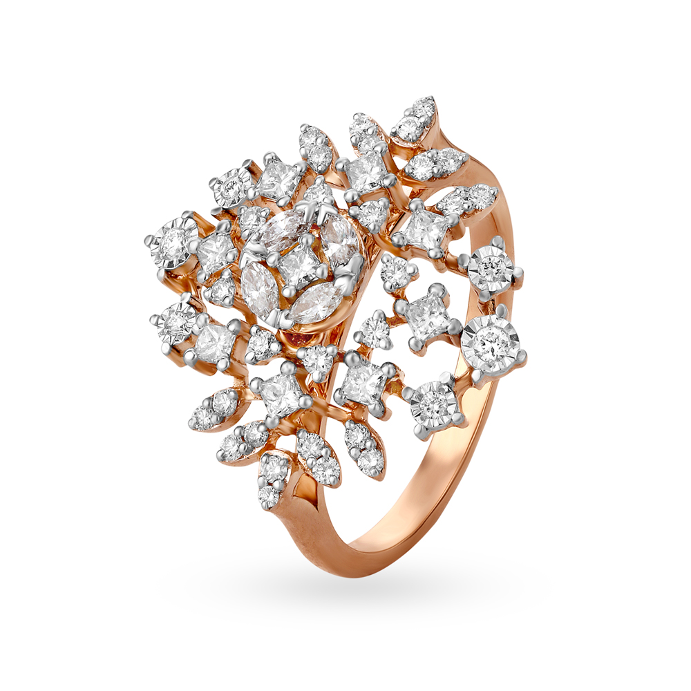 Buy Regal Gold and Diamond Finger Ring at Best Price | Tanishq UAE