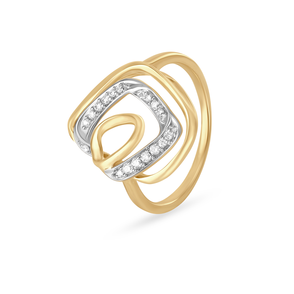 Buy 18KT Yellow Gold Finger Ring at Best Price | Tanishq UAE