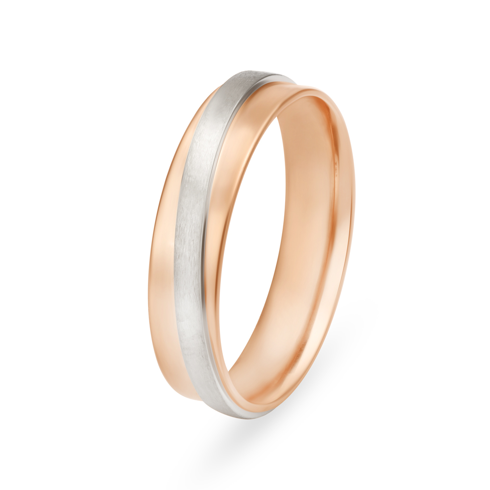 Buy Lustrous 18 Karat Rose And White Gold Ring at Best Price Tanishq UAE