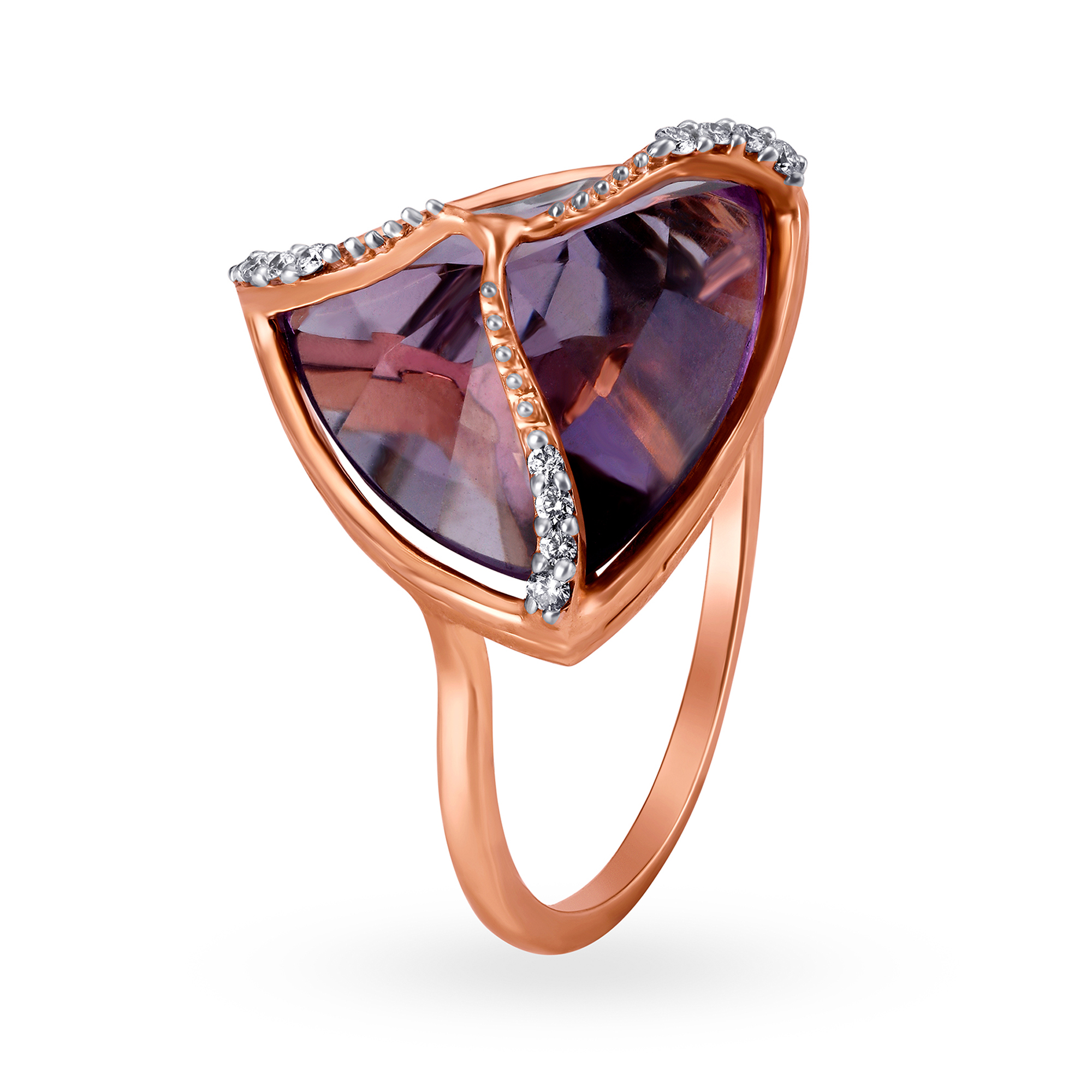 Buy Mia Colours At Work by Tanishq 18KT Rose Gold Diamond And Quartz ...