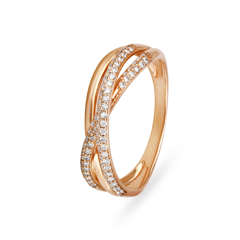 Buy Stunning Rose Gold and Diamond Ring at Best Price | Tanishq UAE