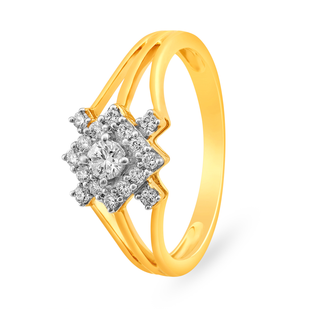 Buy Enticing Yellow and Rose Gold Diamond Finger Ring at Best Price ...