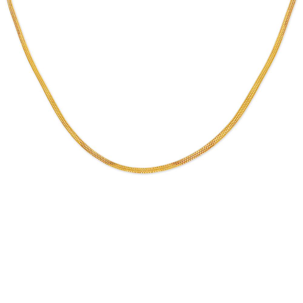 Buy Classy Boxed Chain for Men at Best Price | Tanishq UAE