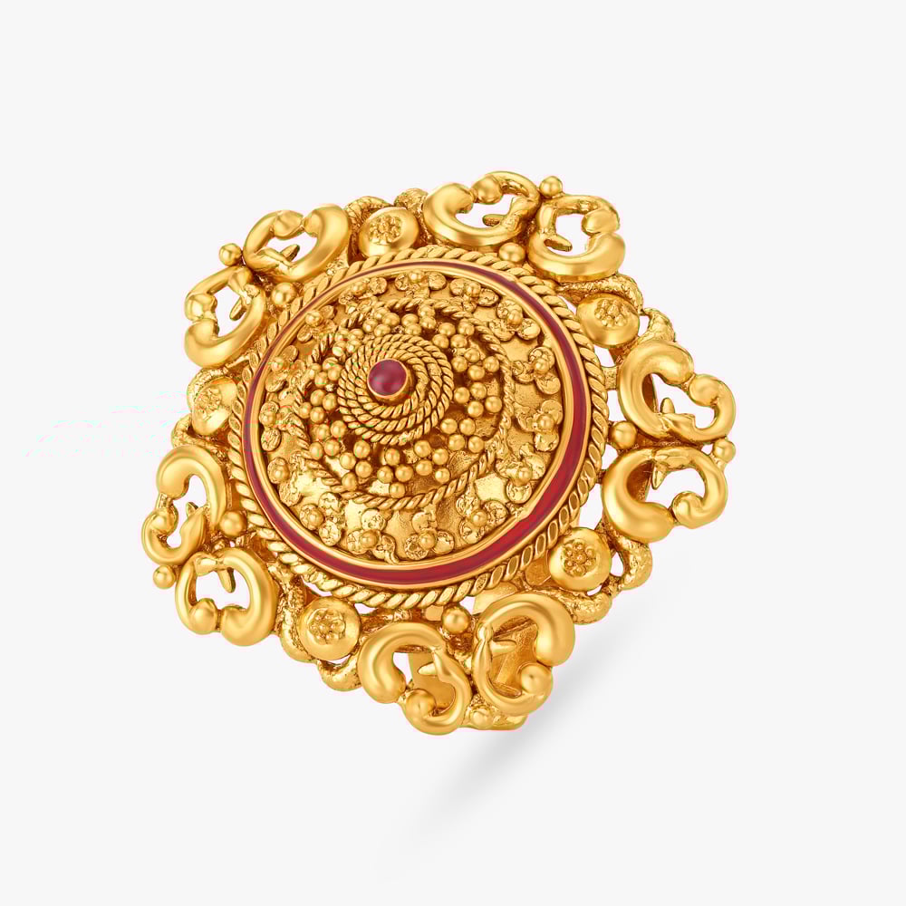 Buy Floral Fantasies Finger Ring with Ras Rawa at Best Price
