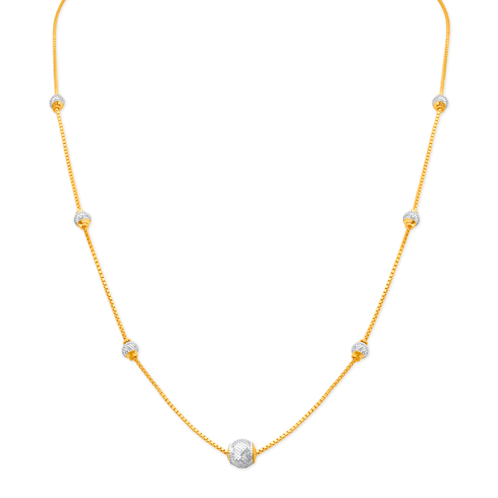 Gold beads on sale chains tanishq